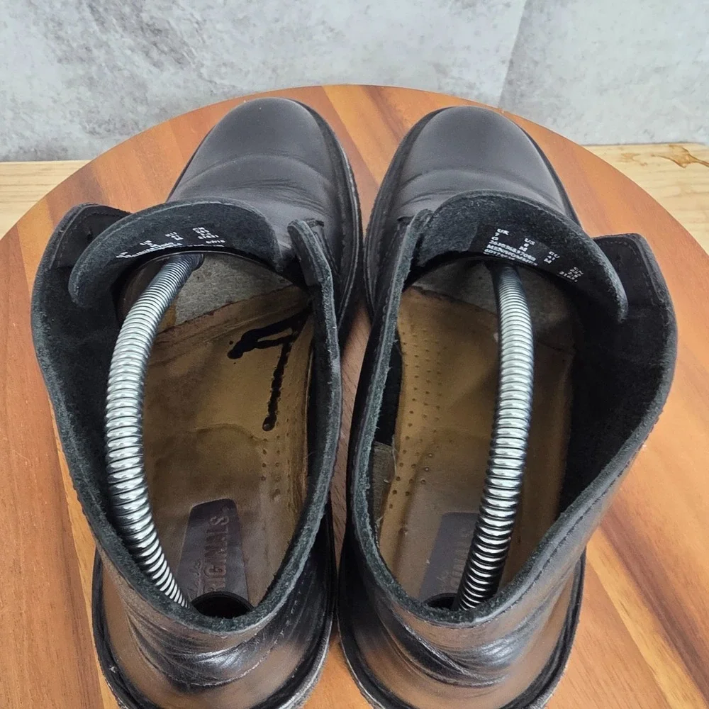 Clarks Originals Chukka Boots Mens 8‎ M Black Desert Leather Ankle Shoes 21621